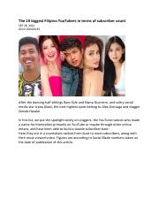 Top Pinoy Vloggers & Bloggers in the Philippines.pdf