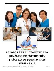 Repaso Integrado de Revalida de Enfermeria de PR - LPN - abril 2013 - Clara C. Stefani