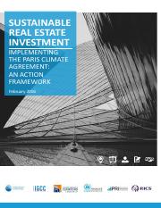 01. Sustainable Real Estate Investment Implementing the Paris Climate Agreement An Action Framework 