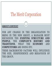 merit corporation case study solution