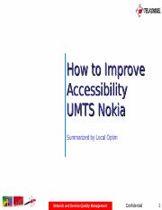 Improve-Accessibility-UMTS-Nokia.ppt
