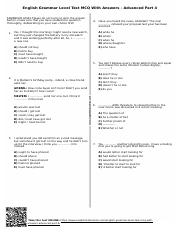 English Grammar Level Test MCQ With Answers – Advanced Part 4.pdf