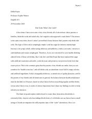 Final Argument Essay