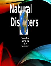 Summative - Natural Disasters - Akter
