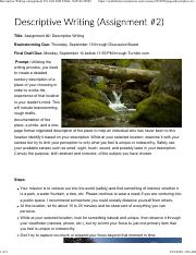 Descriptive Writing (Assignment #2)_ Fall 2020 ENGL 101P-06 29805.pdf