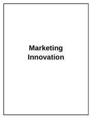 Marketing Innovation.docx