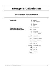 Kaplan 2013 Dosage Calculation Exam