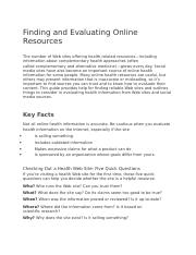 Finding and Evaluating Online Resources(2).docx