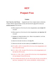 Math 246 Project 5 Sample KEY 