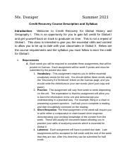 Credit Recovery Course Description and Syllabus.docx