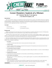 07 - Green Chemistry Analysis of a Mixture.doc