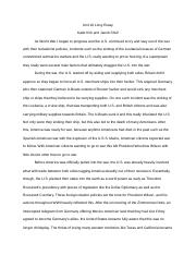 Unit 16 Long Essay