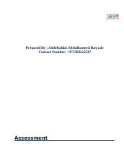 Assessment - Module 6 - Research Methods in Business  Management.doc