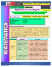 EXPERIENCIA DE APRENDIZAJE 9 - CICLO VII-5TO GRADO - MATEMATICA.pdf