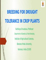 BREEDING FOR DROUGHT TOLERANCE IN CROP PLANTS.pptx