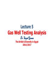 Lecture 5 Well Test