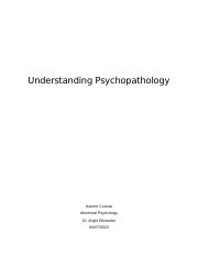 7.1 - Understanding Psychopathology.docx
