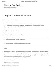 Chapter 11_ Perinatal Education _ Nursing Test Banks.pdf