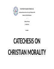 Syllabus on Christian Morality.docx