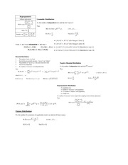 stat cheat sheet 2 multivariate distributions iables function thm cheat sheet