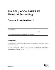 ACCA F3 Questions 01