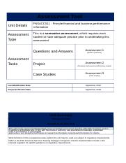 Answered  FNSACC511 Student Assessment Tool (3).docx