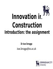 Innovation in Construction introduction 21-22 assignment s2.pptx