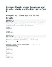 Concept Check- Linear Equations and Graphs; Limits and the Derivative Part 2.docx