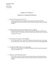 Thought and reflection Case study 8-3.docx