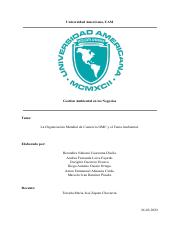 La organización Mundial de Comercio OMC y El tema ambiental..pdf