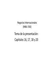PowerPoint INBU 350 - Cap. 16, 17 y 18.pdf