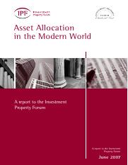 Asset Allocation in the Modern World (July 2007) Major Report (1).pdf