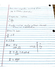 Formula Sheet and Calculations