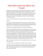 How does exercise affect our heart.docx
