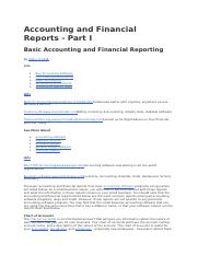 Accounting and Financial Reports.docx