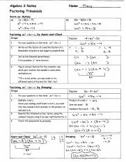 A2 factoring trinomials notes key.pdf