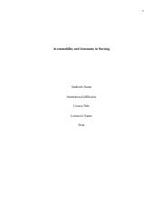 Accountability and Autonomy in Nursing.docx
