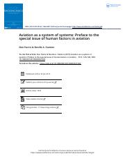 Aviation as a system of systems Preface to the special issue of human factors in aviation.pdf