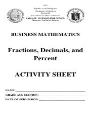 Activity Sheet, Business Math, Week 1.pdf
