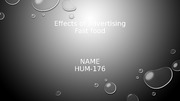 Week 8 - Effects of advertising