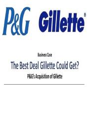 P&G-Gillette Merger Case.pptx