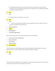 HSC 4211 Sample Final Exam with Answers