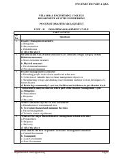 19OCE 328T Disaster Management Unit II Part A Q&A.pdf