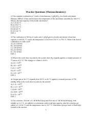Practice Questions (Thermochemistry).doc