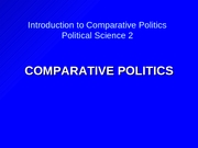 01 Comparative Politics