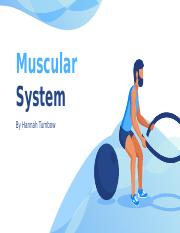 Scholarship; Muscular System- Hannah Turnbow.pptx