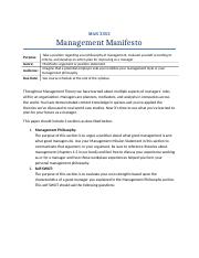 Ch 8 MAN 3353 Management Manifesto.docx