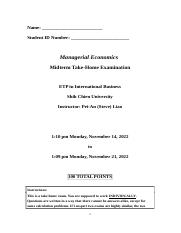 Managerial Economics Midterm Take Home Exam(2).docx
