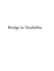 Bridge to Terabithia report.doc