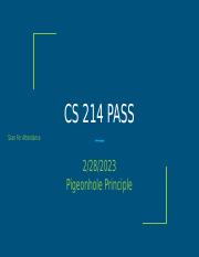 CS 214 PASS 2_28 4.3 Pigeonhole Principle Answers.pptx